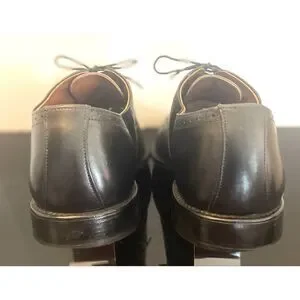 Allen Edmonds Evanston Men\'s BLACK Leather Shoes Lace-up Cap Toe Size 13B Allen Edmonds Mens Size 13B Black Leather Cap Toe Oxfords  main image 4